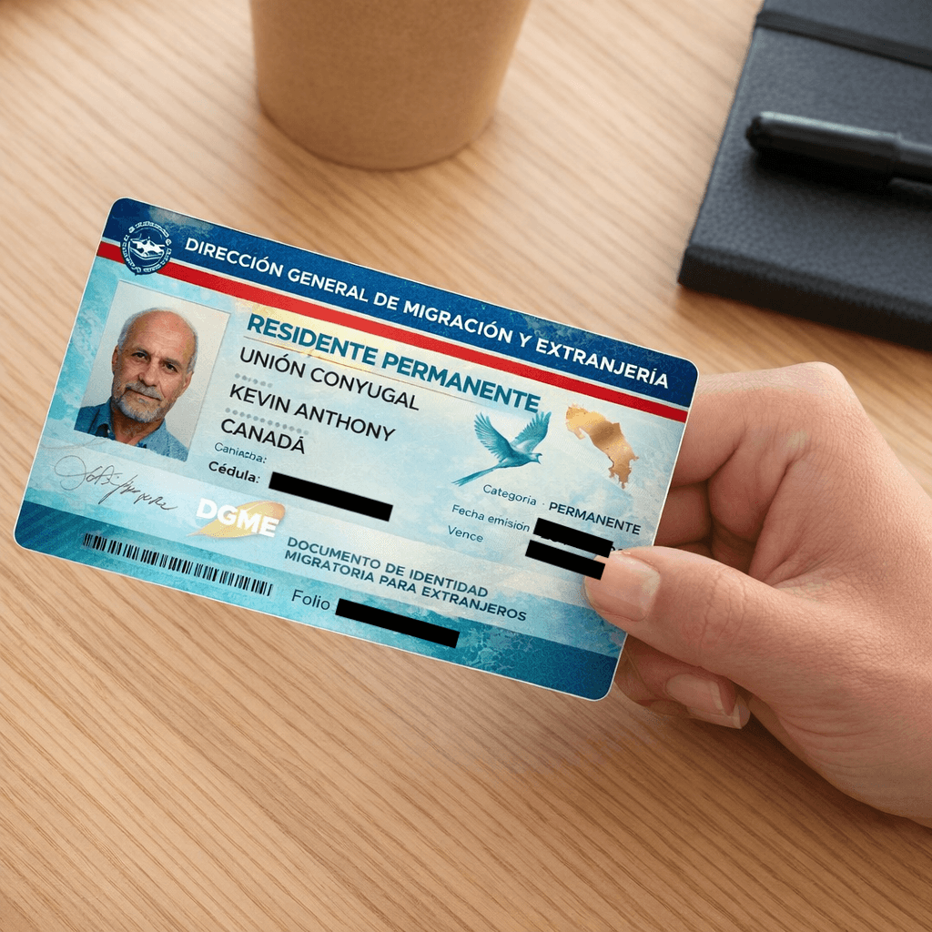 Costa Rica DIMEX permanent residency card